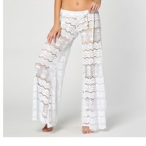 Letarte hand made wid leg skull pant